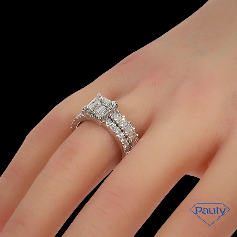 Memoirering mit Zusatzring Diamant