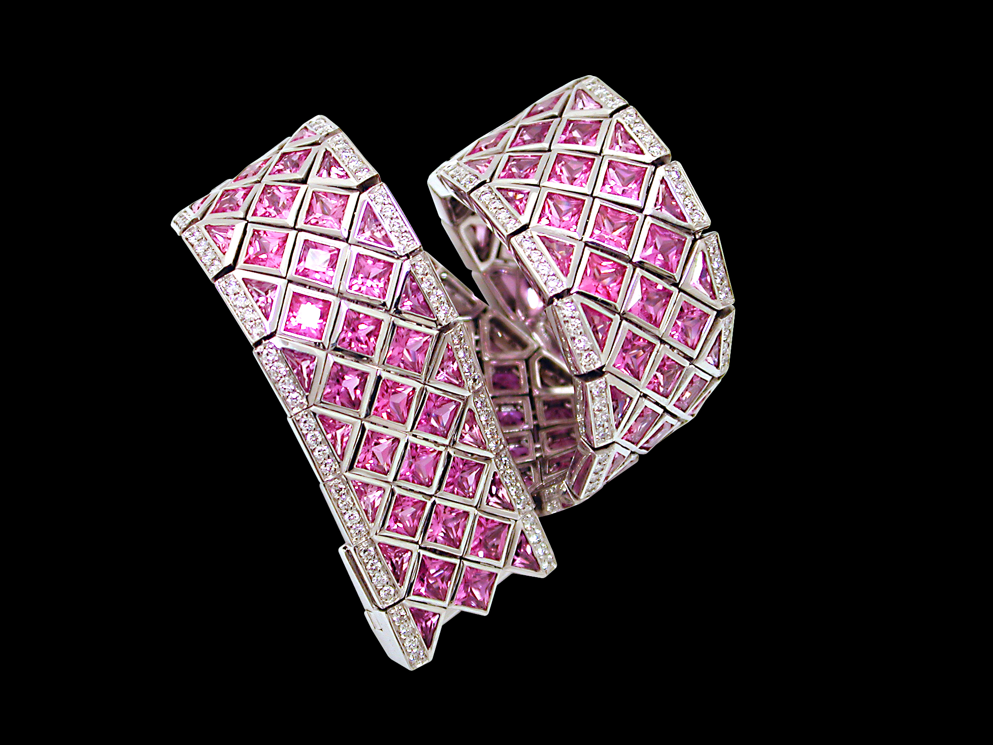 Pink Sahpphire Bracelet Rolf Pauly Idar Oberstein